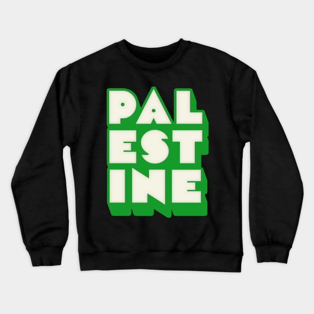 Palestine //// Retro Style Design Crewneck Sweatshirt by DankFutura